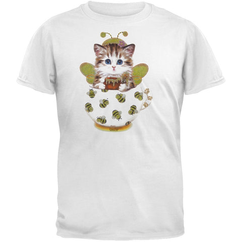 Cup Kitty Ladybug White T-Shirt