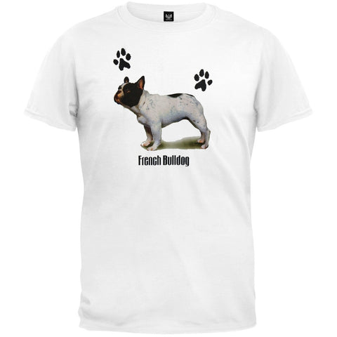 French Bulldog Profile White T-Shirt