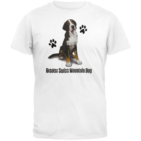 Greater Swiss Mountain Dog Profile White T-Shirt