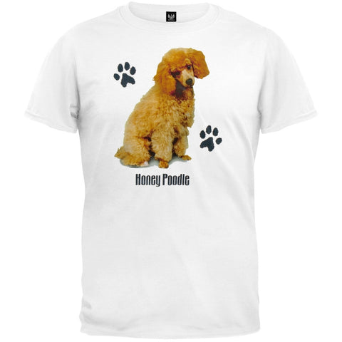 Honey Poodle Profile White T-Shirt
