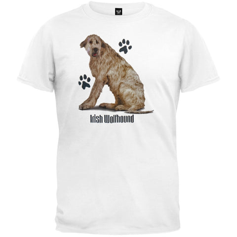 Irish Wolfhound Profile White T-Shirt