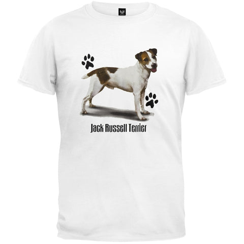 Jack Russell Terrier Profile White T-Shirt