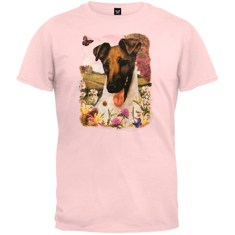 Fox Terrier Light Pink T-Shirt