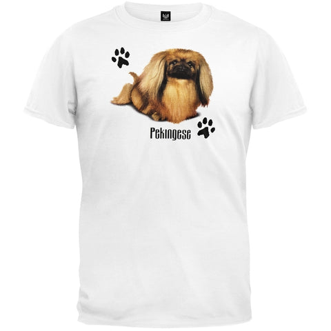 Pekingese Profile White T-Shirt