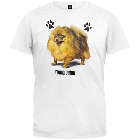 Pomeranian Profile White T-Shirt