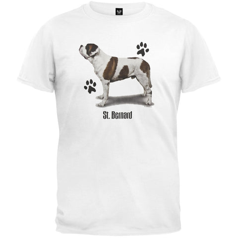 St. Bernard Profile White T-Shirt