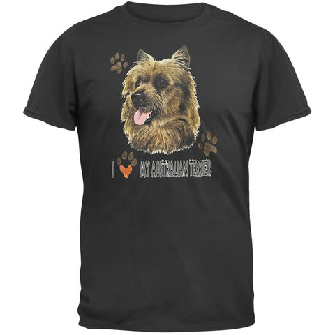 I Paw My Australian Terrier Black T-Shirt