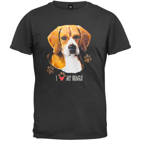 I Paw My Beagle Black T-Shirt