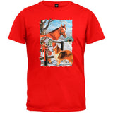 Winter Companions Slate Blue T-Shirt