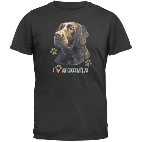 I Paw My Chocolate Lab Black T-Shirt