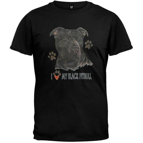 I Paw My Black Pitbull T-Shirt