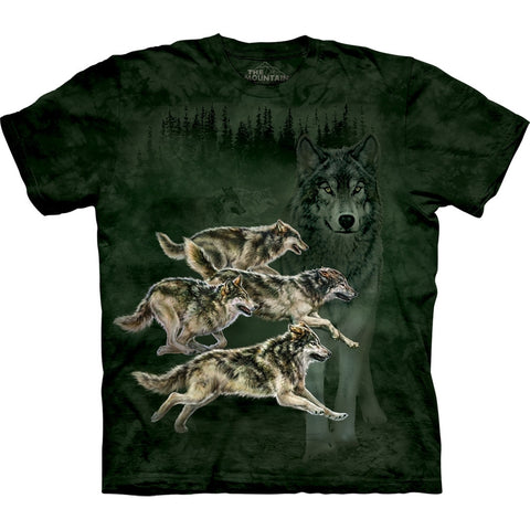 Wolves Running in Forest T-Shirt