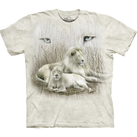 White Lions Sitting in Brush T-Shirt