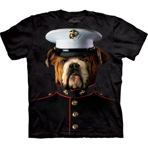 The Mountain - Bulldog Marine Mens Tie-Dye T Shirt - front view