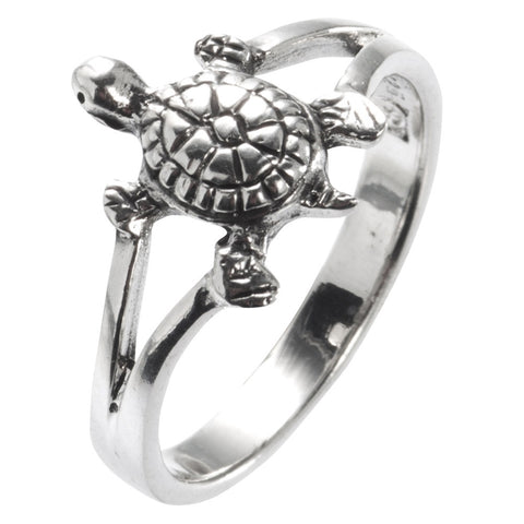 Turtle Sterling Silver Ring