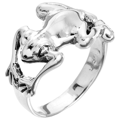 Frog Wrap Sterling Silver Ring