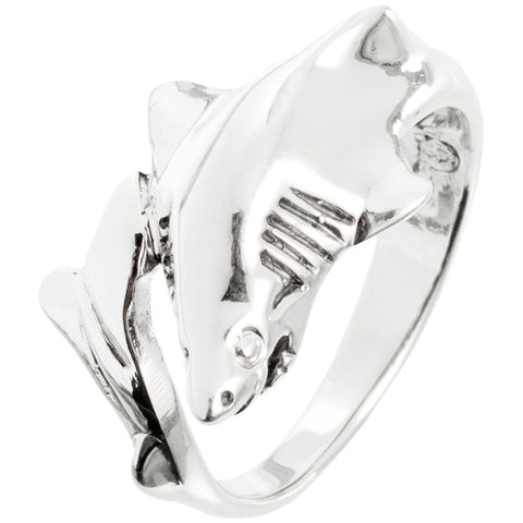 Shark Sterling Silver Ring