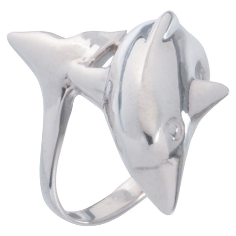 Dolphin Sterling Silver Wrap Ring