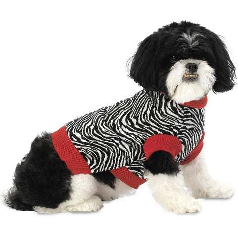 Zoe's Zebra Stripes Dog Sweater