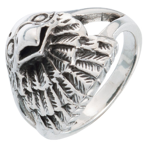Eagle Head Sterling Silver Ring