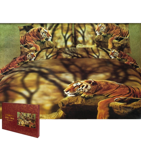 Lonely Tiger Queen Size Bedding Set