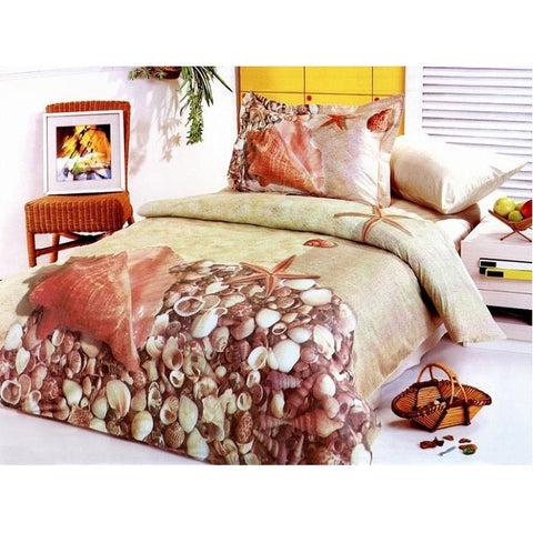 Shell Collection Queen Size Bedding Set