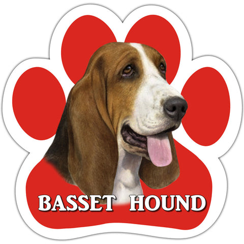 Basset Hound Paw Shaped Car Magnet