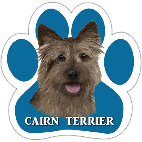 Cairn Terrier Paw Shaped Car Magnet