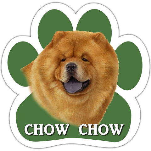 Chow Chow Paw Shaped Car Magnet