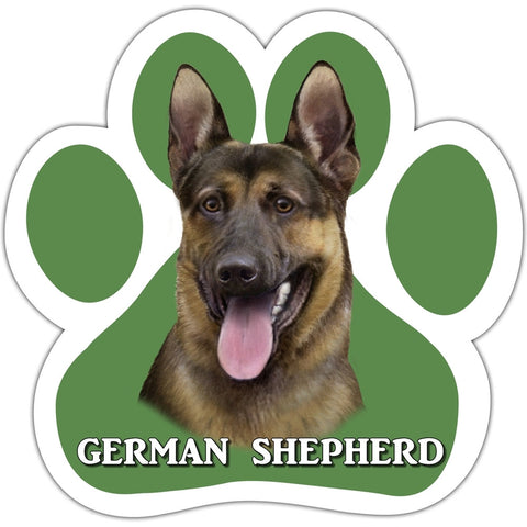 German Shepherd Paw Shaped Car Magnet