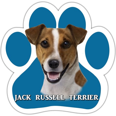 Jack Russell Terrier Paw Shaped Car Magnet
