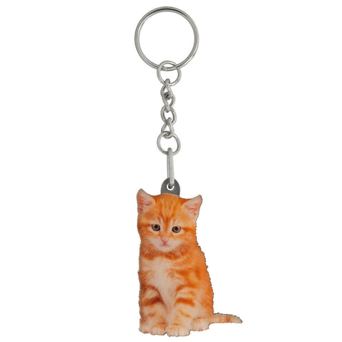 Tigger the Kitten Mirrored Acrylic Keychain