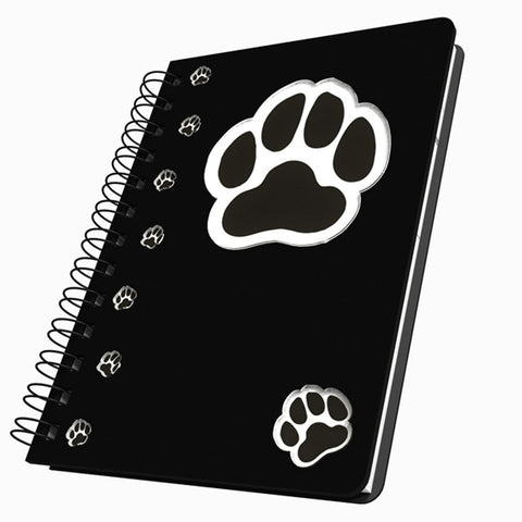 Large Dog Paw Small Acrylic Journal