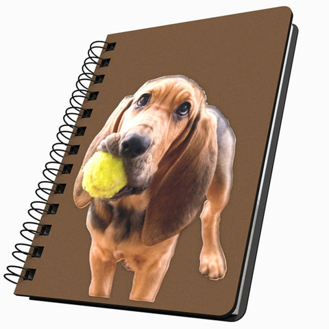 Bloodhound With Ball Medium Acrylic Journal
