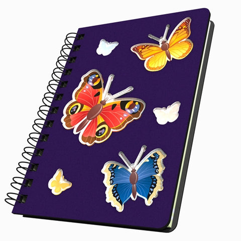 Butterfly Trio Medium Acrylic Journal