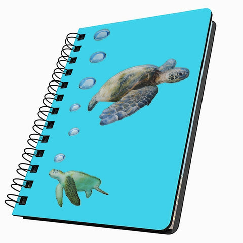 Sea Turtle  Swimming Small Acrylic Journal