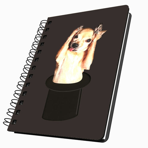 Chihuahua in Top Hat Medium Acrylic Journal