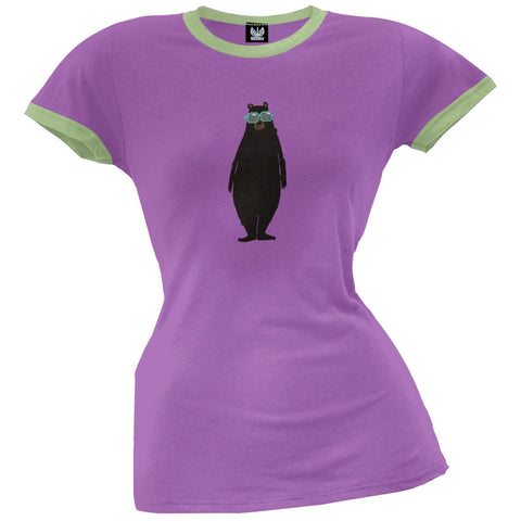 Cool Bear Women's Pajama Ringer T-Shirt