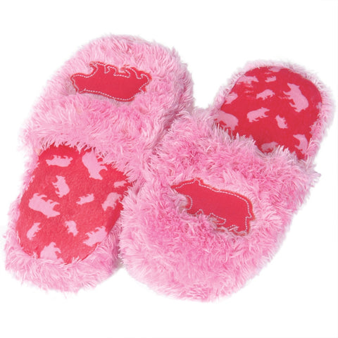 Bear Fuzzy Adult Spa Slippers