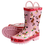 Duck Duck Moose Pink Toddler Rain Boots