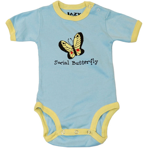 Social Butterfly Baby One Piece