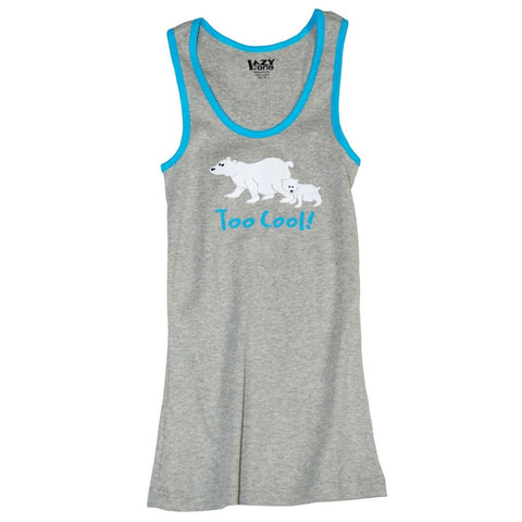 Polar Bear Too Cool Juniors Tank Top