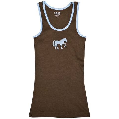 Horse Filly Silhouette Juniors Tank Top