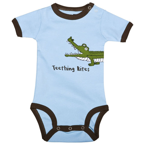 Alligator Teething Bites Baby One Piece