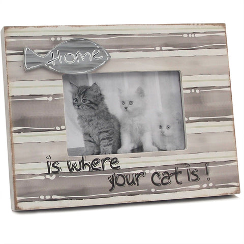 Home is Where Your Cat Is Photo Frame