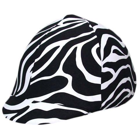 Equestrian Zebra Print Helmet Cover