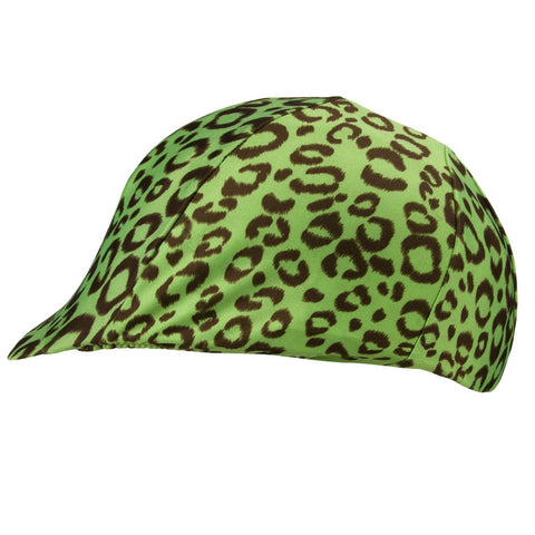 Equestrian Lime Leopard Print Helmet Cover