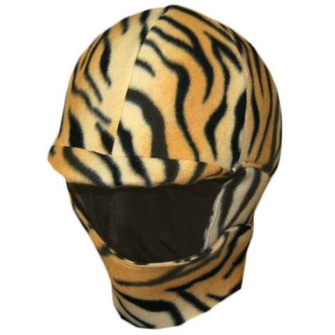 Equestrian Tiger Print Fleece Helmet Cover