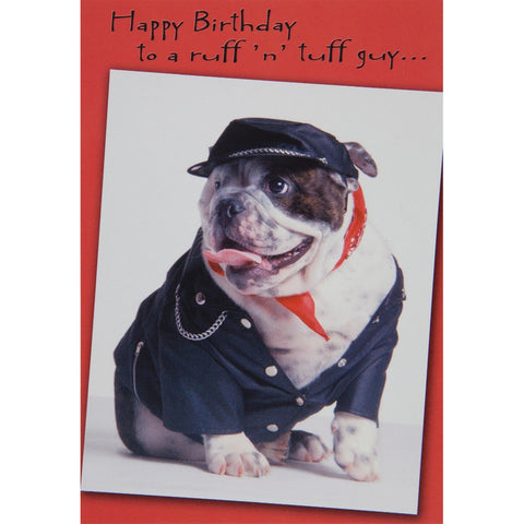Ruff 'N' Tuff Guy Birthday Greeting Card