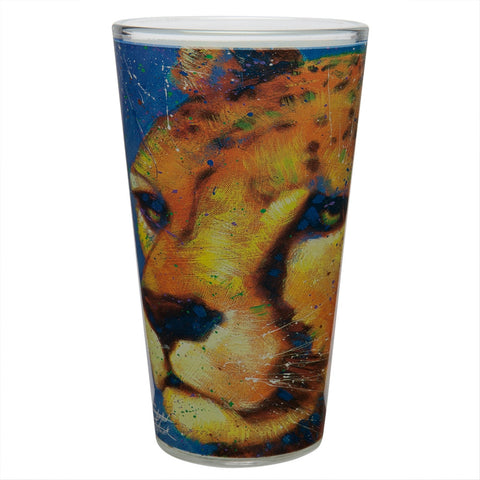 Stephen Fishwick Cheetah Pint Glass